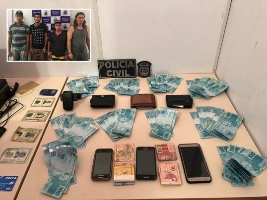 POLÍCIA DESARTICULA QUADRILHA DE ESTELIONATÁRIOS COM QUASE R$ 10 MIL EM NOTAS FALSAS NA BAHIA